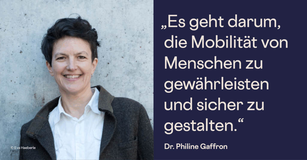 Podcastgast Dr. Philine Gaffron, Verkehrsforscherin