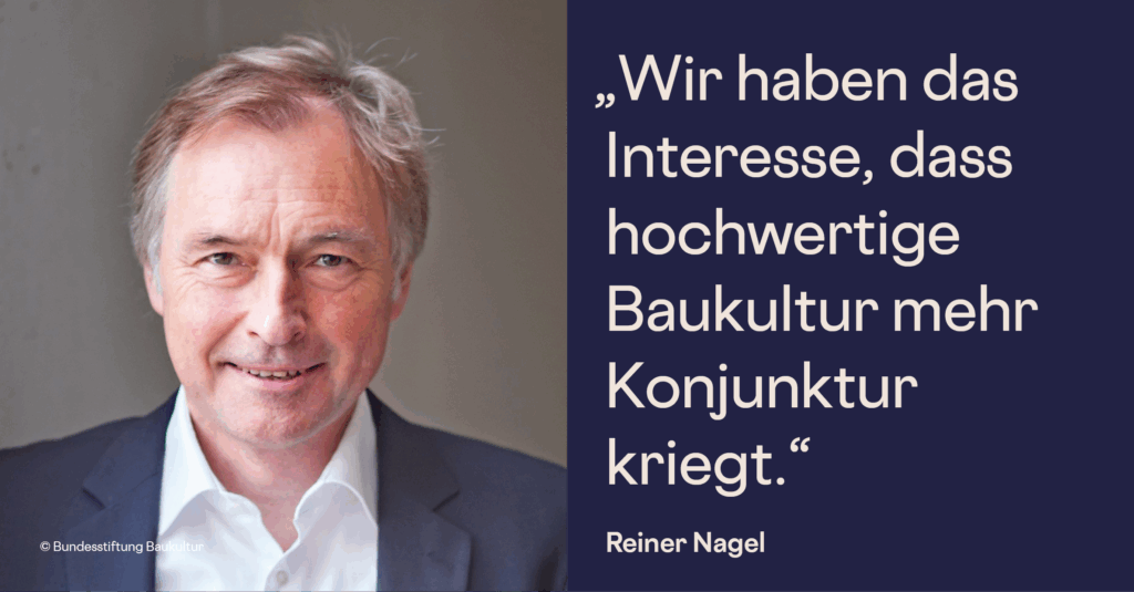 Podcastgast Reiner Nagel der Bundesstiftung Baukultur