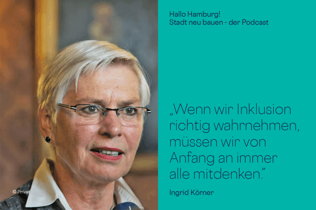 Podcastgast Ingrid Körner, ehemalige Senatskoordinatorin für die Gleichstellung behinderter Menschen