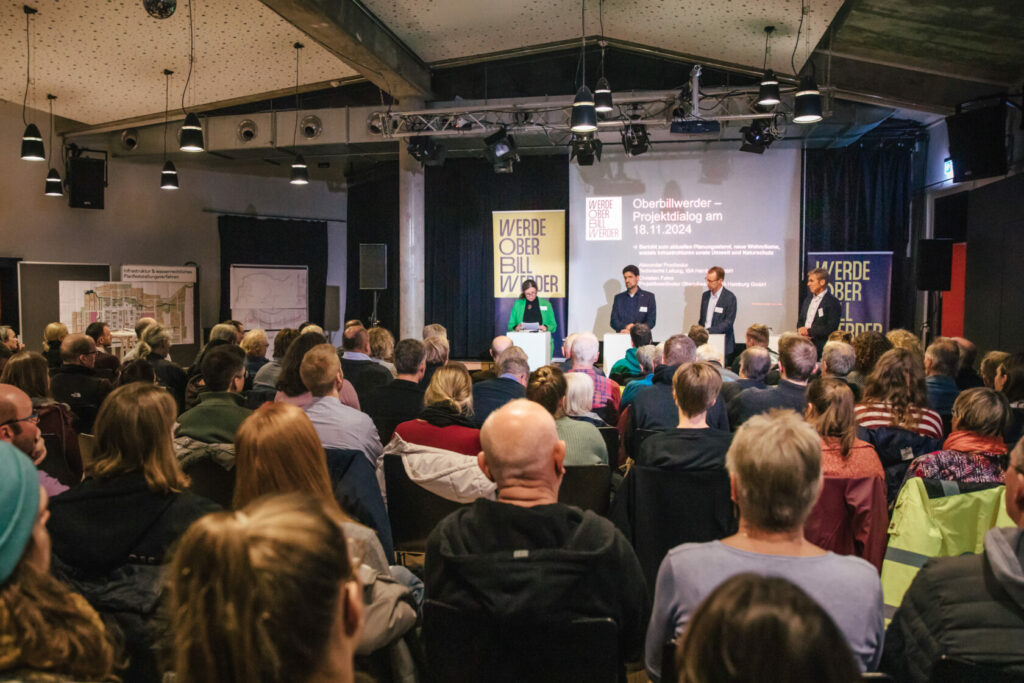 Publikum beim Projektdialog Oberbillwerder 2024