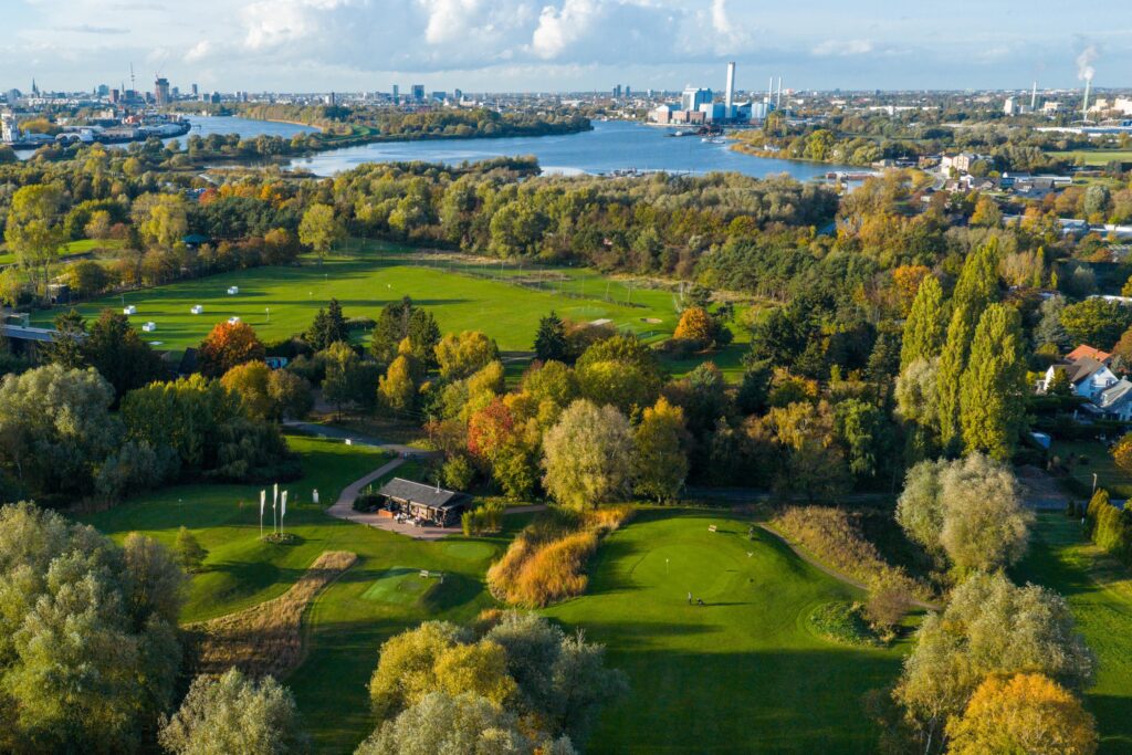 Golf Resort aus der Vogelperspektive